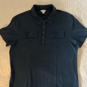 Large Calvin Klein short sleeve designer sport shirt